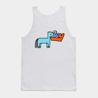 rex orange county who cares -pony -blue Tank Top